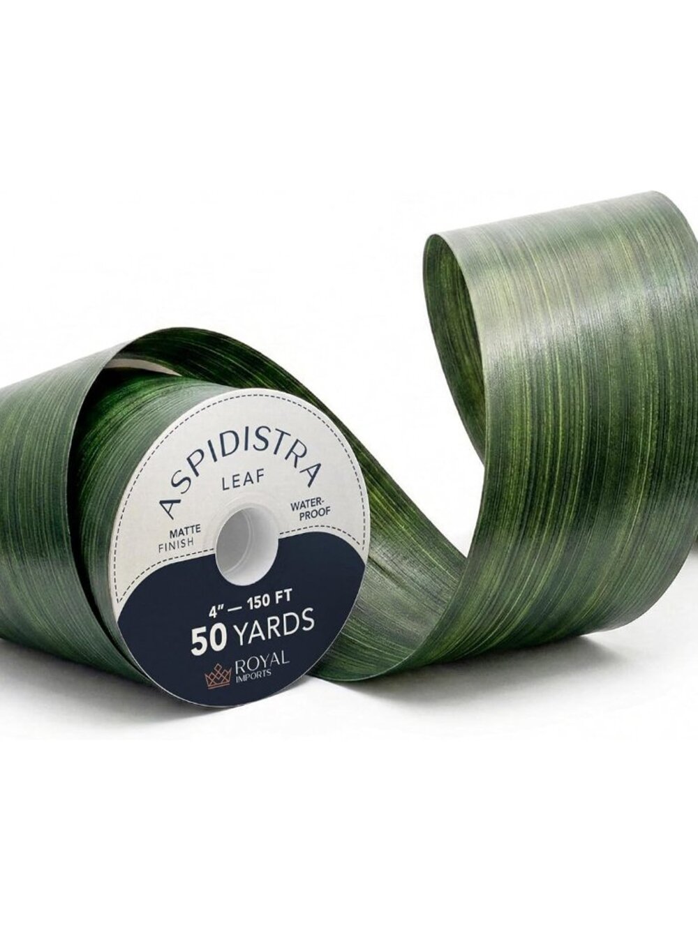 Aspidistra Pattern Ribbons for Crafts 4" 50Yard Roll 150 FT